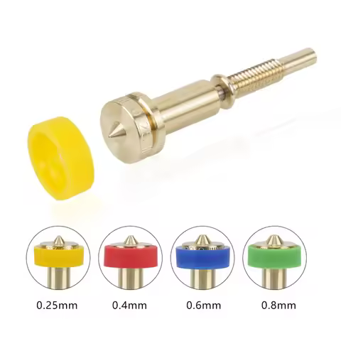Revo All-in-one Nozzle For Revo Ceramic Hotend 0.25/0.4/0.6/0.8mm 3D Printer Heatbreak BrassTitanium