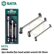 SATA - [ 09044 ] 3pcs Double Flex Head Socket Wrench 08-19mm