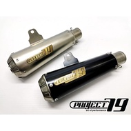 Project79 Universal Muffler 51mm QPM08SV/BK Silver Black Classic Cafe Racer CMC Daytona  GP125 GP250
