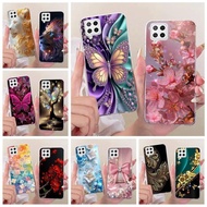 For Samsung Galaxy A42 5G Case SM-A426B Luxury Flowers Butterfly Painted Cover Soft Slim Phone Case 