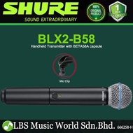 Shure BLX2/B58 Dynamic Vocal Mic Handheld Wireless Microphone Transmitter with BETA 58A Mic Capsule 