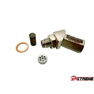 Oxygen O2 Sensor Spacer Adapter CERAMIC 400 Cell ( MESH ) Spec Catalytic Converter * 45 Degree
