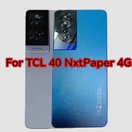For TCL 40 NxtPaper 4G /5G T612B Battery Cover with Camera Lens Repair Parts TCL 40 Middle frame Bac