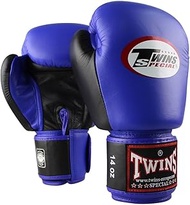 Twins Boxing Gloves Leather BGVL-3 Blue/Black Size 16 Oz