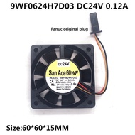 New fan A90L-0001-0511 9WF0624H7D03 24V 0.12A 6CM 6015 Fanuc servo drive fan