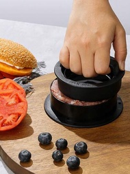 1入組漢堡壓模機，漢堡壓，3合1不粘肉牛素漢堡模具，廚房小工具，可烤三明治搭配餡料、BBQ或燒烤
