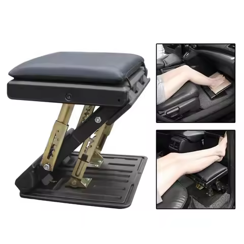 All-in-One Adjustable Footrest: Ergonomic, Anti-Slip & Portable - Perfect for Car, Home, Office & Tr