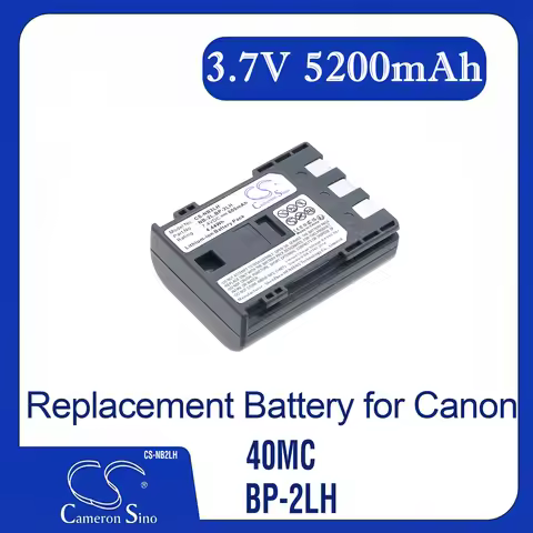 Cameron Sino Replacement Battery for Canon 40MC, BP-2LH, Digital Rebel XT, Elura 40MC,, Fits P/N BP-