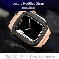 Luxury AP Modified Strap For iWatch 44mm 45mm Men Watch Band iWatch Series 9 8 7 6 5 4 S9 SE Strap Case