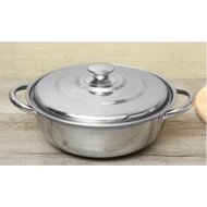 22cm Stainless Steel Hot Pot - Convenient Stainless Steel Pot for Family Dining, Friends, Restaurant