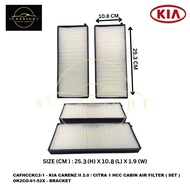 KIA CARENZ II 2.0 / CITRA 1 HCC CABIN AIR FILTER ( SET ) OK2CO-61-52X - BRACKET