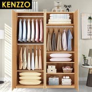 KENZZO 4 Door Multifunctional Wooden Wardrobe/2 door+3 door /5 tier multifunctional wardrobe WITH 3