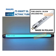 PHILIPS T5 8W INSECT KILLER TUBE / ACTINIC BLACKLIGHT TUBE (TLD8W/10) MADE IN POLAND