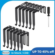 1 Set Cubicle Hangers Universal Hanger Set Metal Black Cubicle Hooks Door Mirror Hanger Cubicle Wall