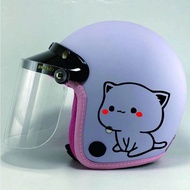 Sticker Helm Bogo Kucing Lucu