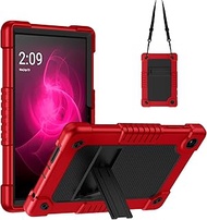 for Revvl Tab 2 Case (2025),Shockproof Kids Hybrid Protective Case Hard Shell Built in Kickstand Sho