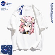 Áo Thun Cotton Tay Ngắn Hoạt Hình Dễ Thương Cho Nữ Mùa Hè Mới Của NASALEE Và Nick Judy Áo Thun Cặp Đ