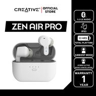 CREATIVE หูฟัง Zen Air Pro  หูฟังอินเอียร์แบบ True Wireless กันน้ำกระเซ็น พร้อมด้วย Bluetooth® LE Au
