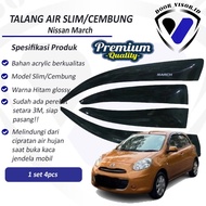 Nissan March 2010-2022 Premium Quality 4-door gutter