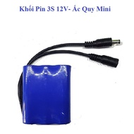 Khối Pin 3S 12V Xả 10A - Pin Dự Phòng Wifi Pin Đai mɑssage Ắc Quy Mini