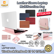 Laptop Asus VivoBook ZenBook 13 14 15 inch Bag Sleeve Premium Leather Cover Stand Case