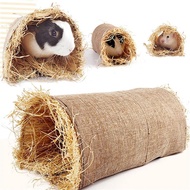 Guinea-Pig Rabbit Hideaway Toys Grass Straw Bunny Toy Tunnel Hamster Accessories for Chinchilla Ferr