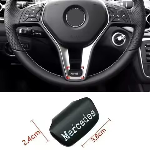 Car Emblem Steering Wheel Sticker Decoration Accessories For Mercedes Benz AMG Brabus Maybach W204 G