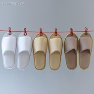 ●┋♝GCGCTOP READY STOCK Home Hospitality Non-slip Cotton Hotel Slippers