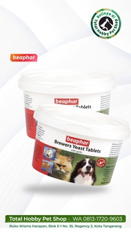 BEAPHAR brewers yeast tablet vitamin bulu untuk kucing dan anjing kemasan repack 20 butir/pc