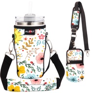 AUPET Holder Carrier for Stanley Cup Accessories,Cup Bag with Phone Pouch,Water Bottle Sleeve Sling 