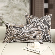 Sand Discovery Generation Jacquard Lumbar Pillow Sales Office Soft Pack New Chinese Style Pillow Cus