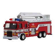 Childrenworld Ladder Truck Toy Truck Model Toy Realistic Fire-truck Toy with Music Light 1 32 Scale Miniature Vehicle Working Water Tank Ladder Perfect Birthday Gift for Boys Girls