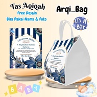 100 Pcs Tas Tasyakuran Aqiqah 4 7 Bulanan Anak Bingkisan Snack Cowok