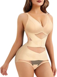 Corset IG Large Size Shapewear  Mesh  Female Postpartum Corset Waist Lift Hip Corset Body Clothing F