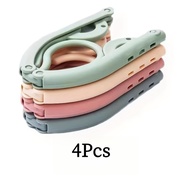 4pcs Portable Folding Travel Hangers, Space-Saving, Essential Cruise Accessories for Clothes Drying