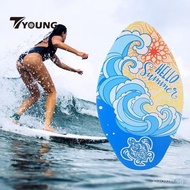 【In stock】[] Skimboard Standing Shallow Water Wooden Skim Board for Unisex Teens Children QRRF