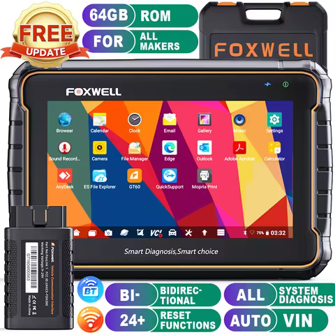 Foxwell GT60 Full System Auto Scanner SAS DPF ABS TPMS Reset Injector Coding OBD 2 Code Reader Multi