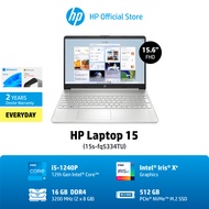 HP Laptop - 15s-fq5334TU - Core i5-1240P - P28 - 16GB DDR4 2DM 3200 - 512GB PCIe value - Intel Iris Xe - SW MS OFC21HS THAI EM DA - Windows 11 Home PLS SL - Natural Silver FF+ + NSV - FPR - 720p TNR