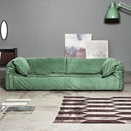 Italian Minimalist Baxter Matte Cloth Down Sofa Italian Designer Elephant Ear Matte Leather Sofa
