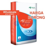 25KG AG CN Calcium Nitrate Water Soluble agtech fertiziler baja ab bunga buah
