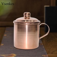 [Vsenkes] Handmade Copper Tea Cup Portable Water Cup Thick Pure Copper Tea Cup Home Wedding Copper C