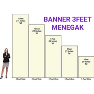BANNER 3FEET (CUSTOM DESIGN) we do design
