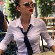 KEMEJA Women's White Long Sleeve Shirt | White Long Sleeve Shirt | Long Sleeve Shirt