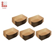 [Shiwaki3] Disposable Buffet Trays Paper Food Boats Single Use Serving Baskets for BBQ Tacos and Nac