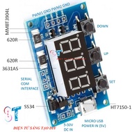 2-Channel PWM Pulse Generator Circuit 5V-20V Frequency 1HZ-150KHZ With Display