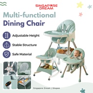 4 in 1 Foldable Baby High Chair | Rocking Mode | Highly Adjustable Baby Dining Chair High Security F