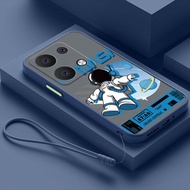 Xiaomi X6 POCO Pro M6 Poco Pro เคส X6Pro พลาสติกฝ้าลายนักบินอวกาศยิ้มได้กระเป๋าใส่กล้องเต็มรูปแบบเคส