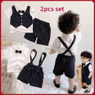 Baby Boss Outfit for Boy 1st Birthday Christening Clothes Terno Set Infant Baptismal Costume Gentlem