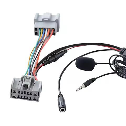 For VOLVO C S V CX Series 30 40 50 60 70 Bluetooth Cable Car AUX Audio Receiver with Mic Radio Cable
