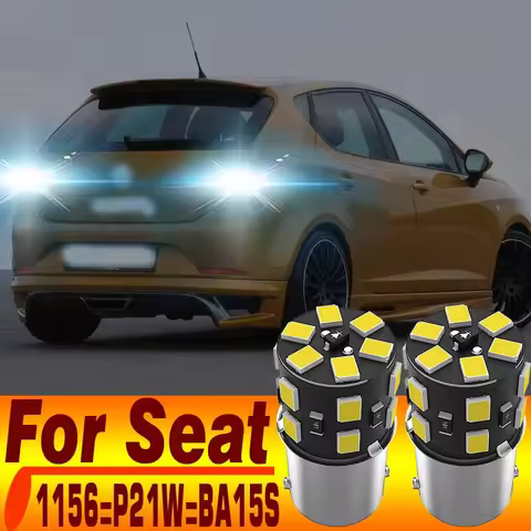 2x P21W 7506 BA15S LED Backup Lamp Bulb Reverse Light Canbus For Seat Ibiza 6l 6j Leon 5f Mk2 Mk3 Mk